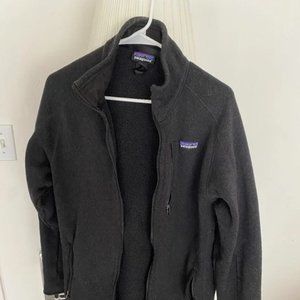 Mens Black Patagonia Better Sweater Fleece Jacket Size L